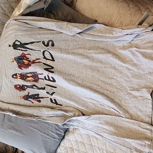 GRAY LONG SLEEVE SUPERHERO SHIRT
